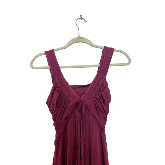 Marciano Magenta Sleeveless Ruched Mini Dress XS Acetate/Spandex Blend - Picture 4 of 4